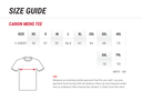 Cinema C400 T-Shirt Size Guide